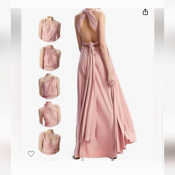 Infinity Bandeau Convertible Bridesmaid Dress Multiway Wrap Long Wedding… - Picture 1 of 16